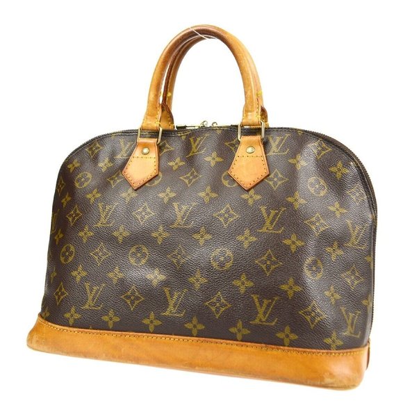 713310L Louis Vuitton Satchel Bag Alma Brown Monogram - Picture 2 of 9